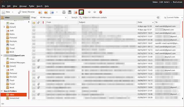 Unified Inbox Folder in Evoluton Mail