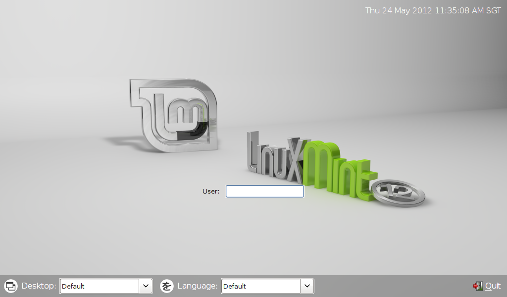 Default Linux Mint LXDM Background