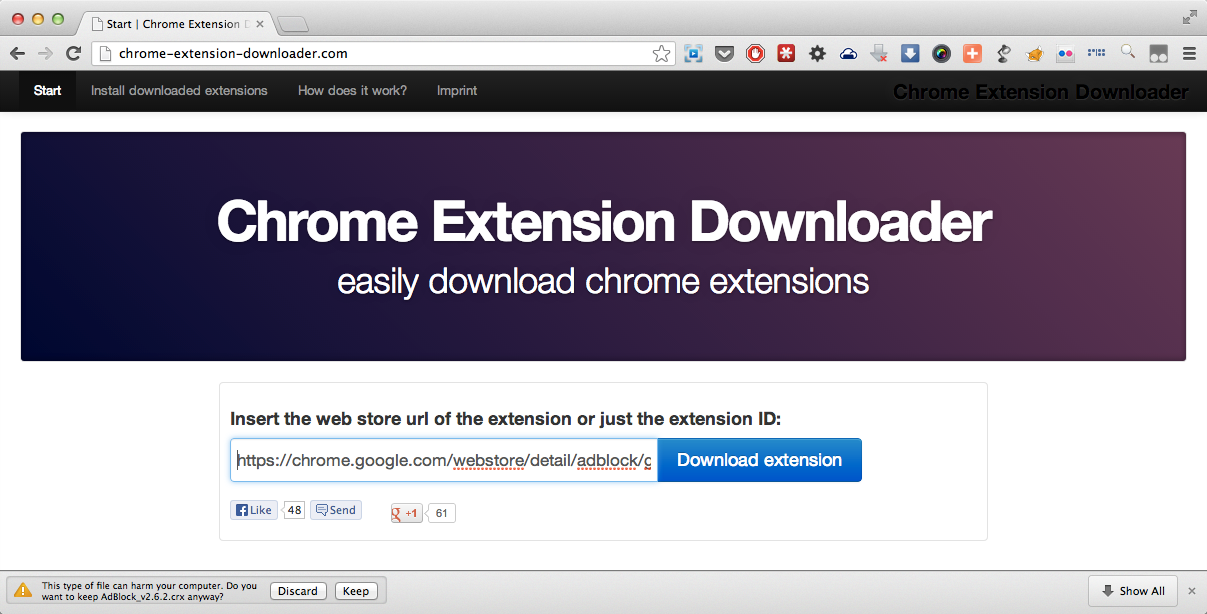 Download Weet browser extension