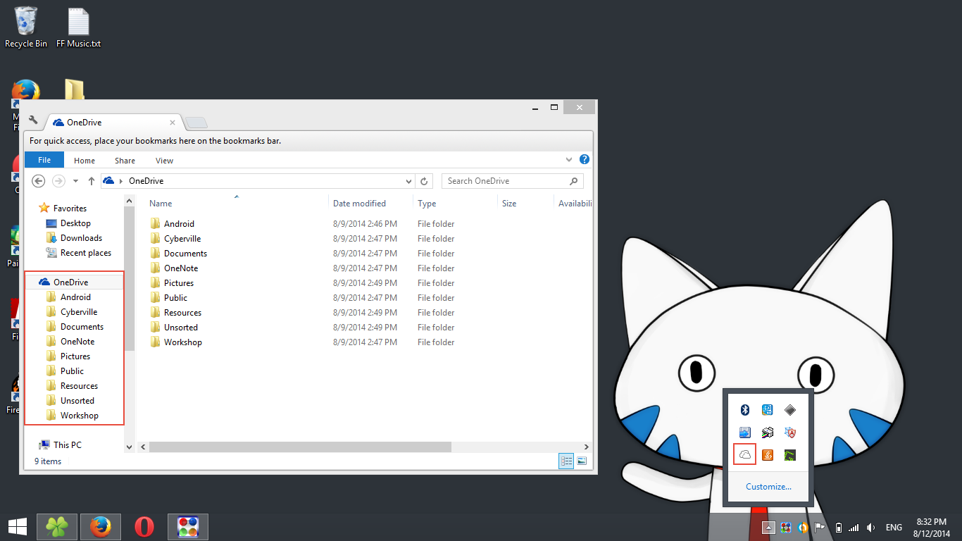 OneDrive is automatically loaded in Windows 8.1